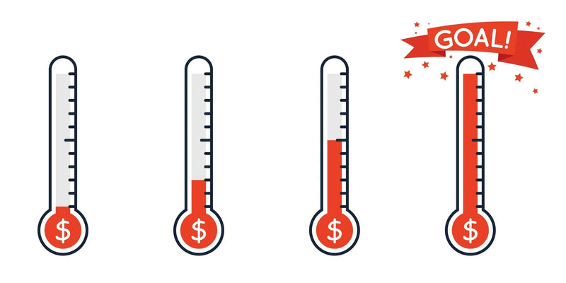progressing thermometer goal image