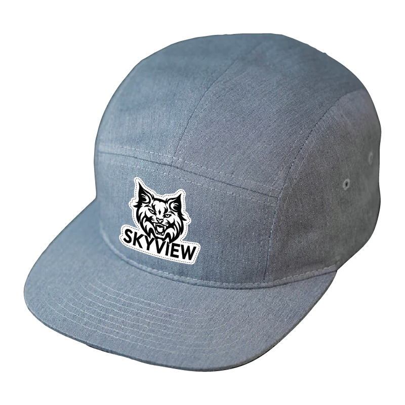 Camper 5 Panel Hat - Gray | Sky View