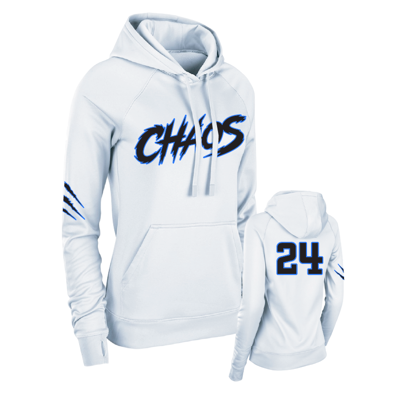 Performance Hoodie - White | Chaos