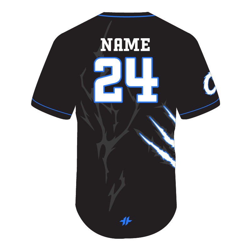 2 Button Jersey - Black | Chaos