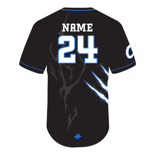 2 Button Jersey - Black | Chaos