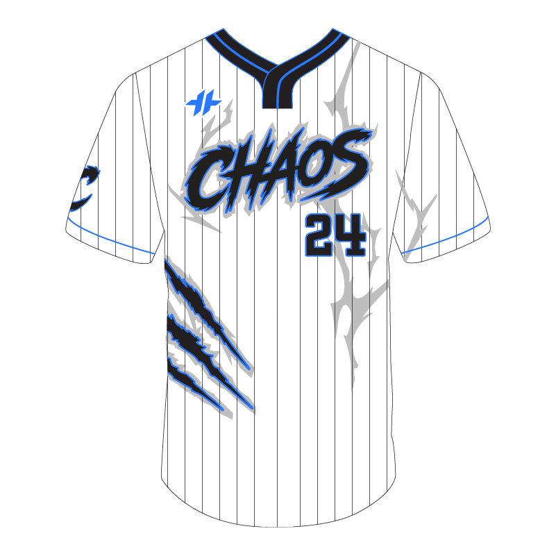 2 Button Jersey - White | Chaos