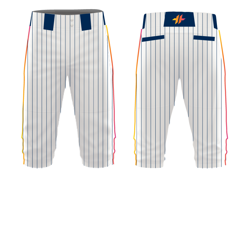Youth Piped Knicker - White Pinstripe | Comets Baseball
