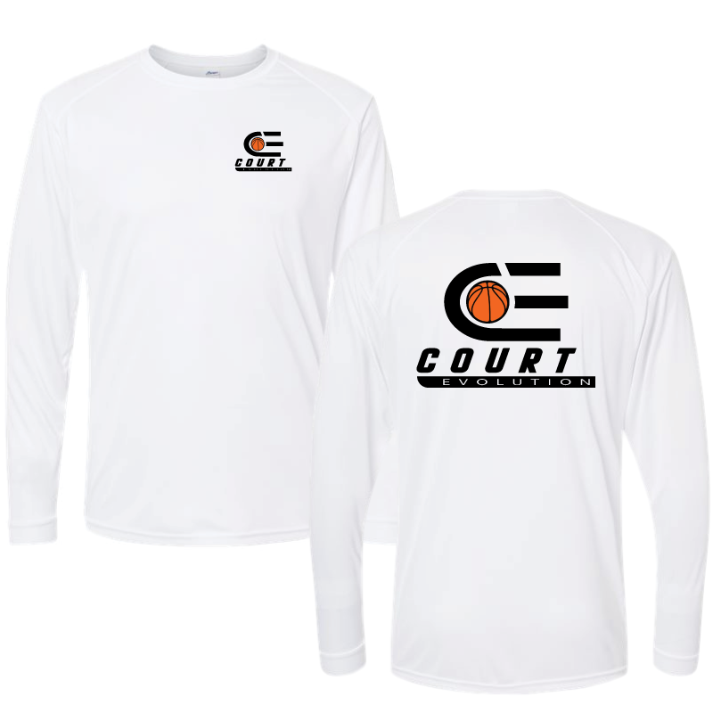 Long Sleeve T - White | Court Evolution