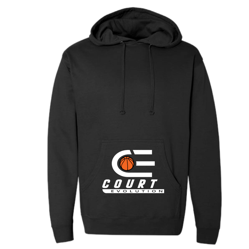 Midweight Hoodie - Black | Court Evolution