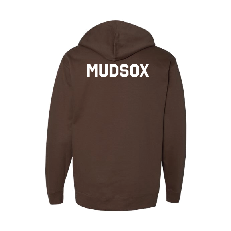 Midweight Hoodie Brown - MUDSOX back | Mudsox