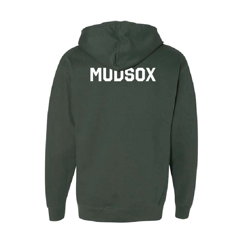 Midweight Hoodie Green - MUDSOX back | Mudsox