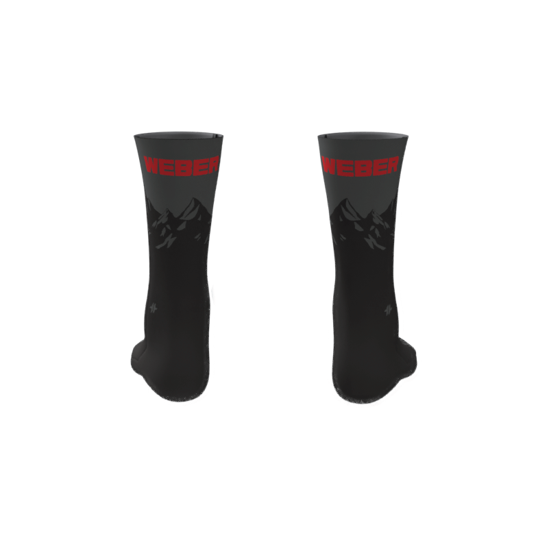 Sublimated Socks - Black | Weber Lacrosse