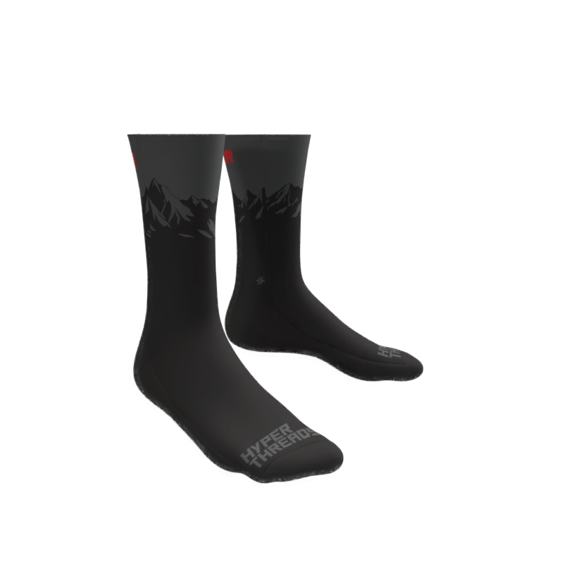 Sublimated Socks - Black | Weber Lacrosse