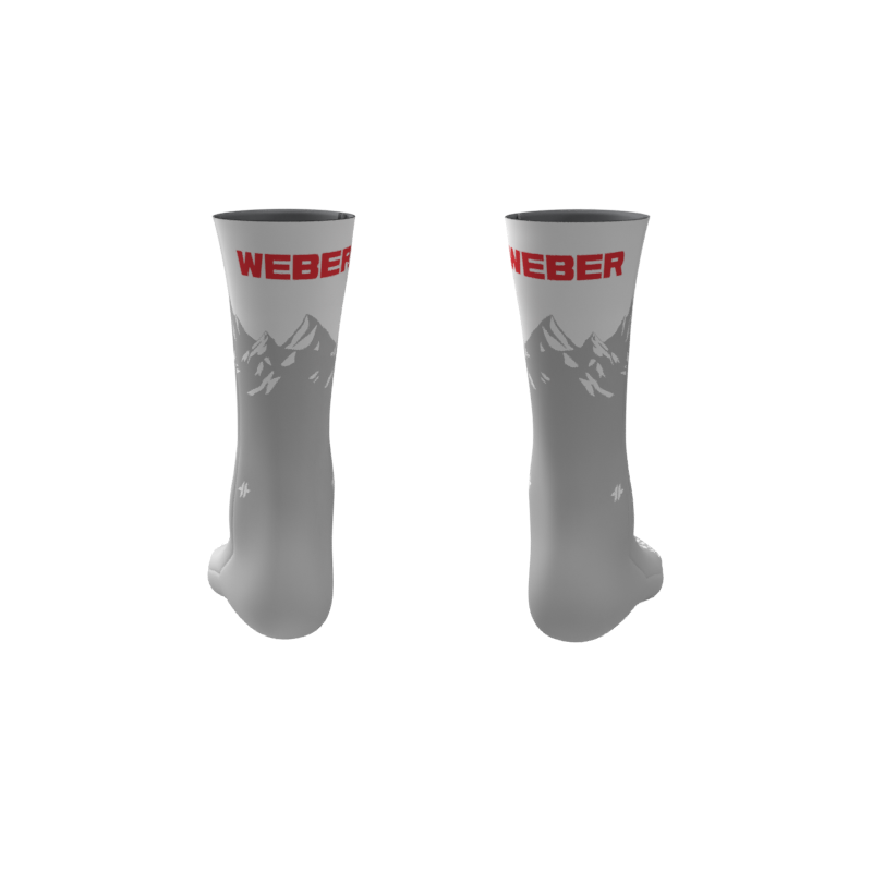Sublimated Socks - White | Weber Lacrosse