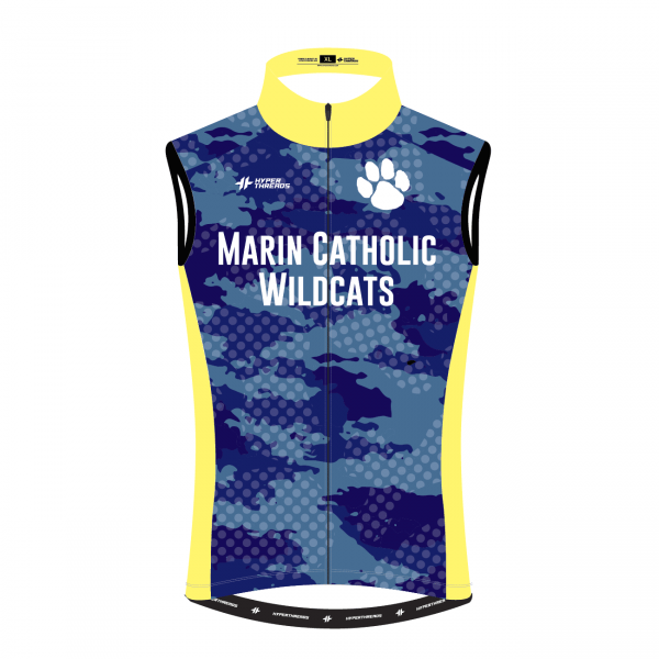 Marin-Catholic-Windout-Vest-Yellow-Pocket-Front