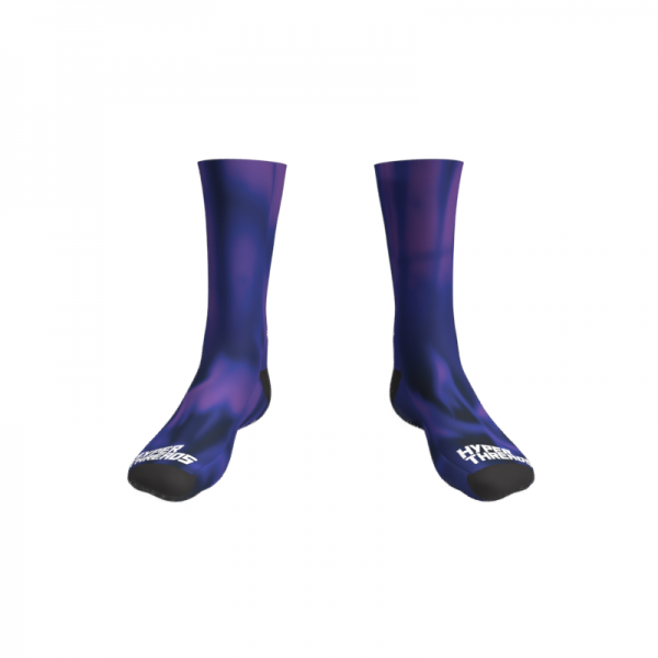 2026 PACS Sublimated Sock Flame Purple-Front