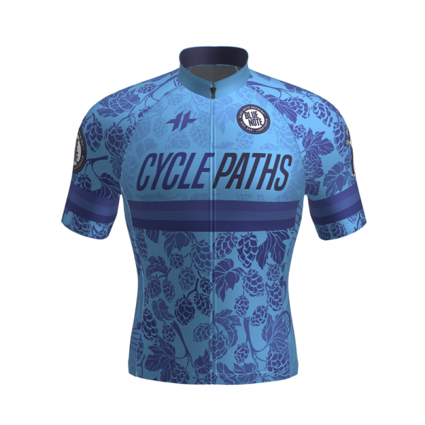 Cycle Paths Club Jersey Men Sky Blue-Front