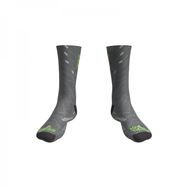 2026 Maybird White Sublimated Sock-Front