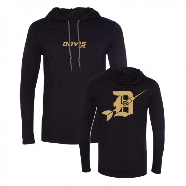 Davis High Black Lightweight Hooded Long sleeve T