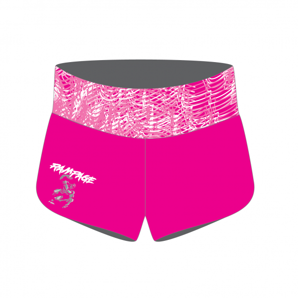 Rampage-Racing-Womens-Run-Shorts-Pink-Front