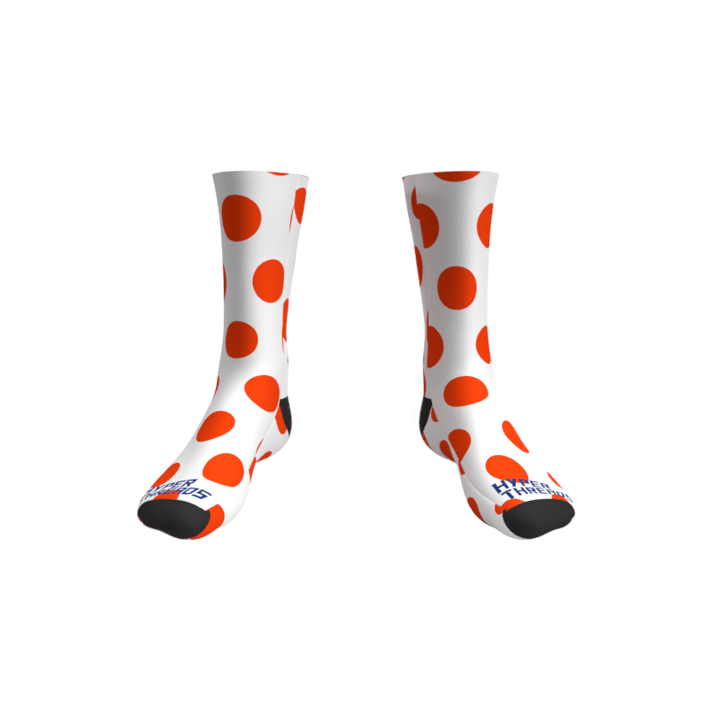 Sublimated Socks Orange | Super Cool Racing – Hyperthreads