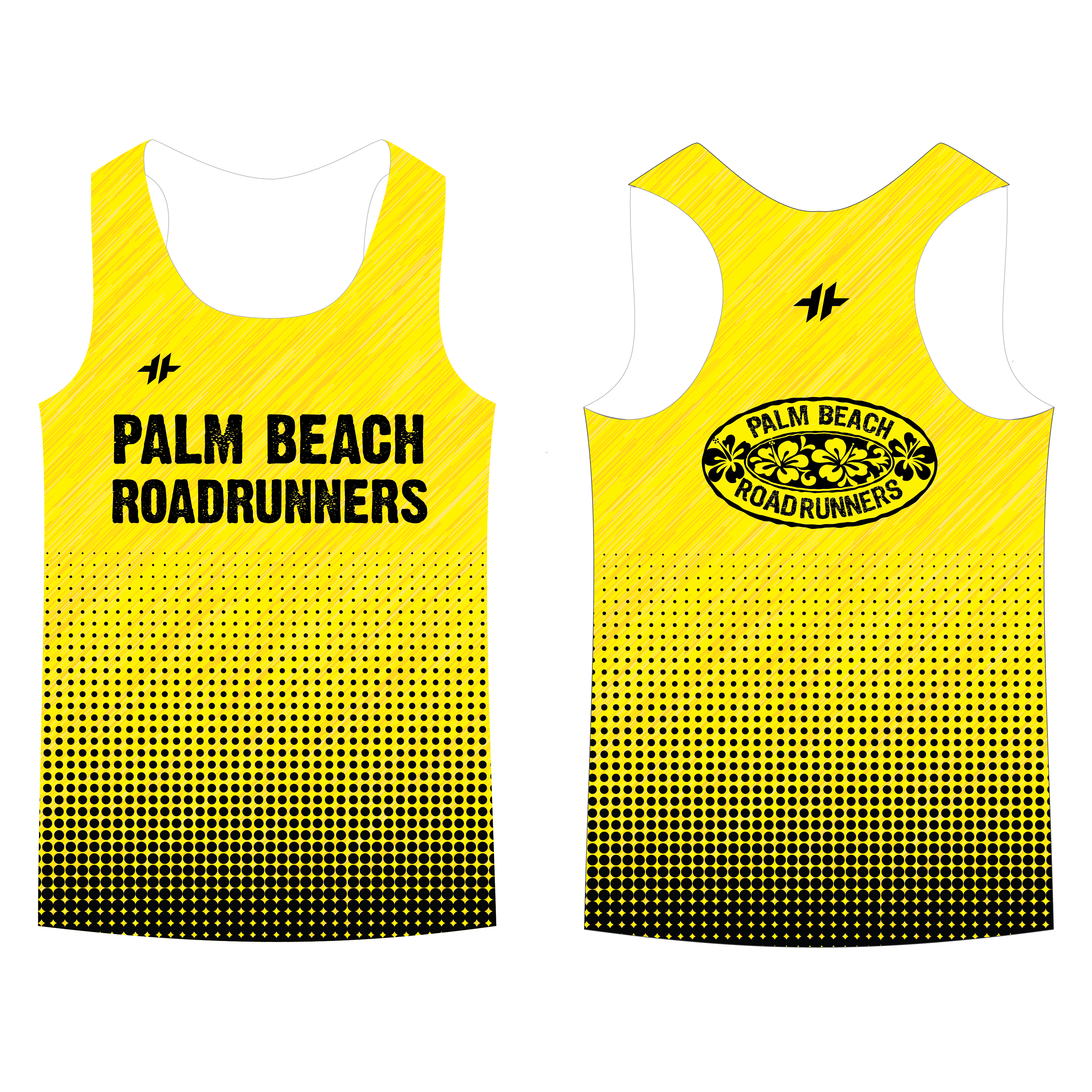 Mens Run Singlet Dots | Palm Beach Roadrunners – Hyperthreads