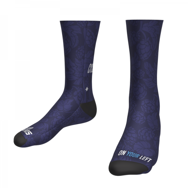 Cycle Paths-Sublimated Sock-Front