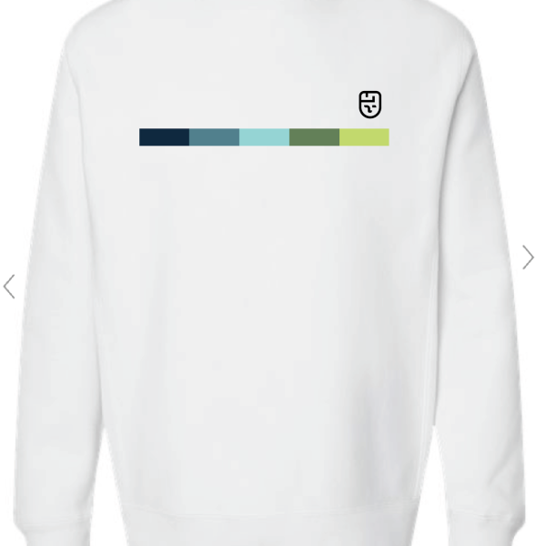 white strip sweatshirt