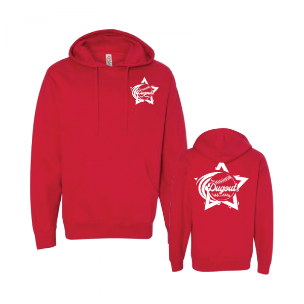 Dugout-Stars-Midweight-Hoodie-Red