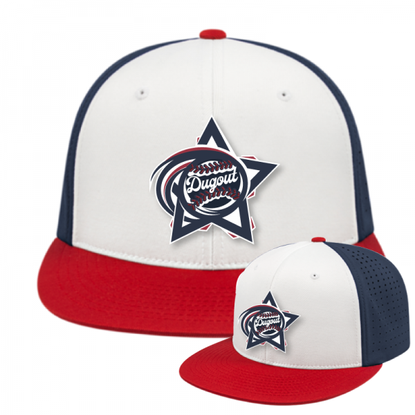 Cap-America-White-Navy-Red-Perf-Cap