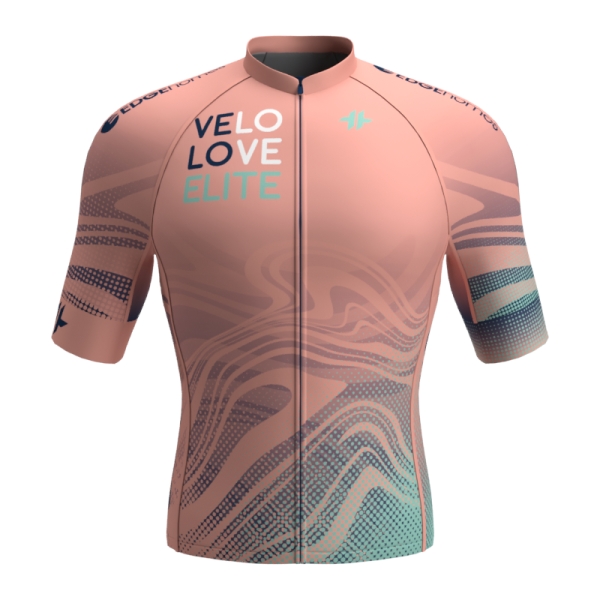 2025 VeloLOVE_Elite_Pro Jersey v2 Salmon-Front