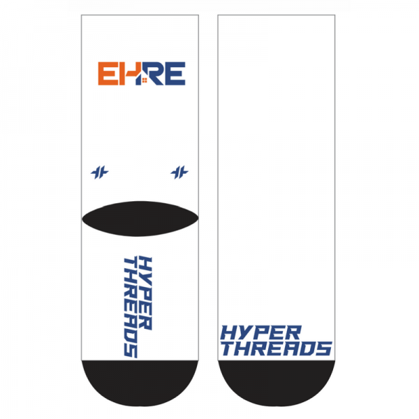 Los Gatos Sublimated Socks - White