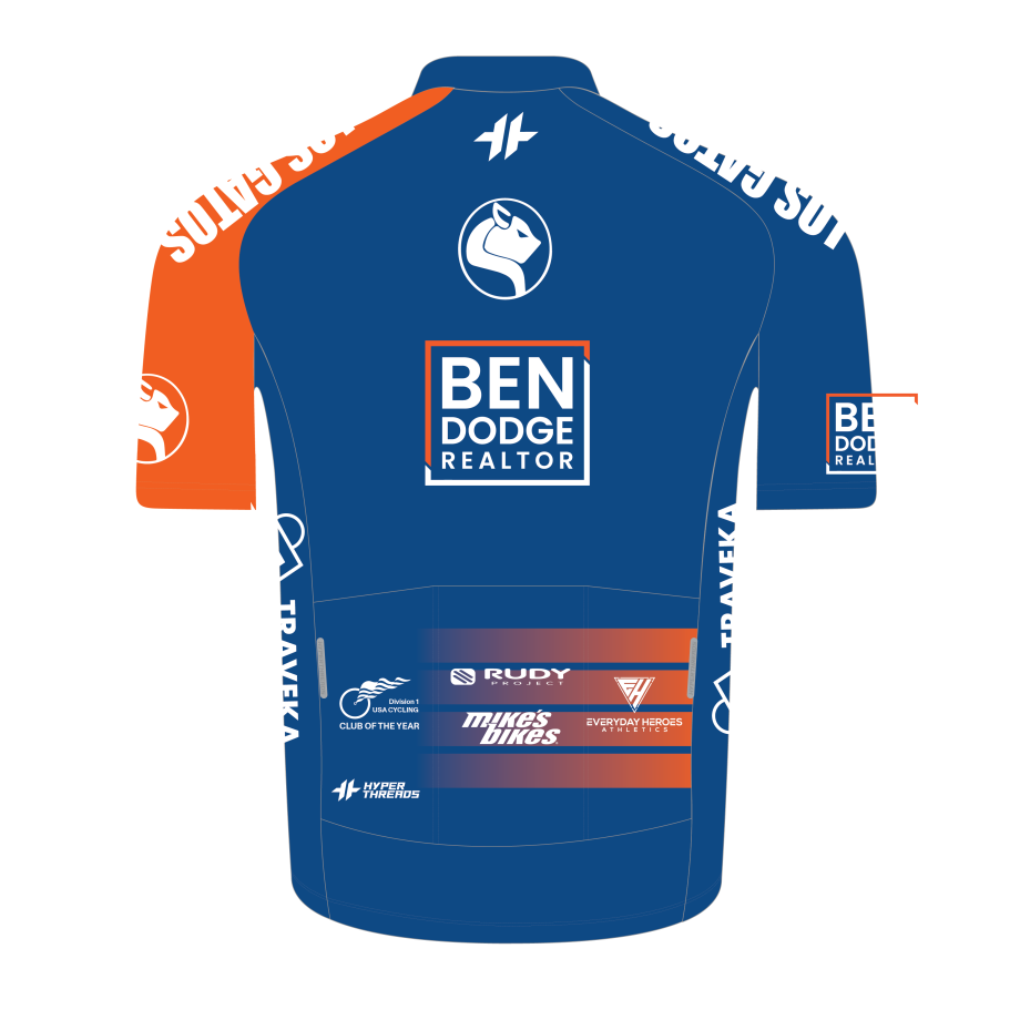 Los Gatos Youth Cycling Jersey Back