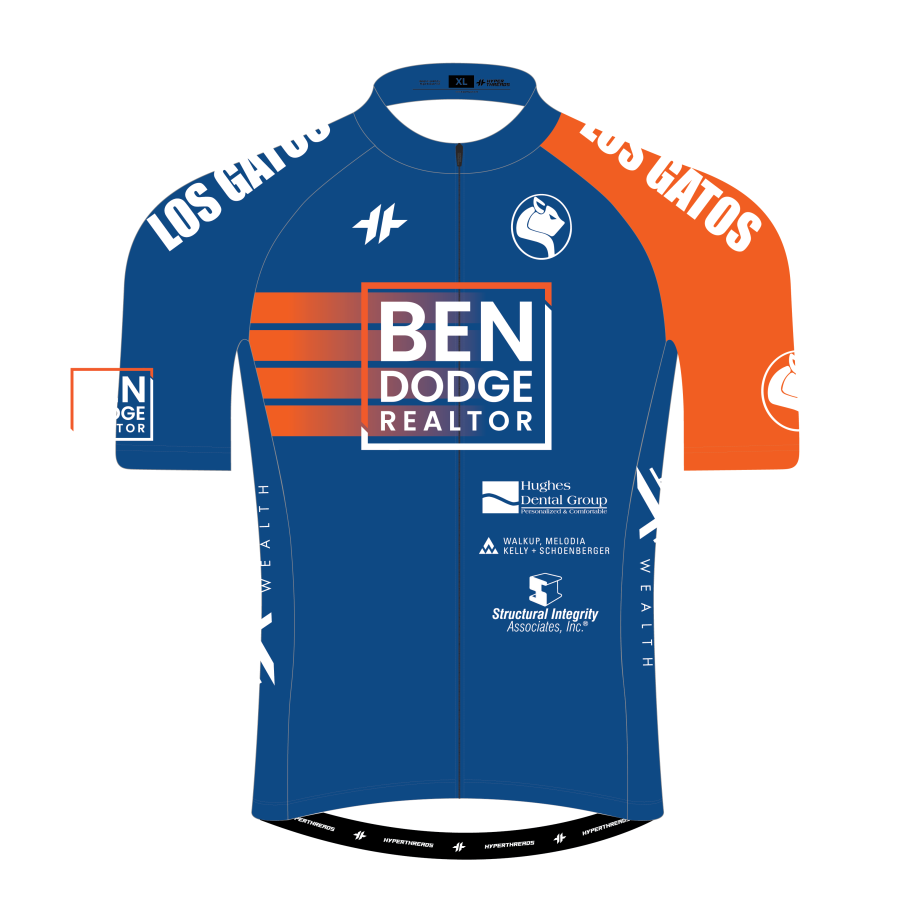 Los Gatos Youth Cycling Jersey Front