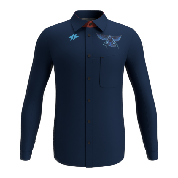 St Helena Thunderbirds Shop Shirt Long Sleeve Men_Chest Pocket-Front