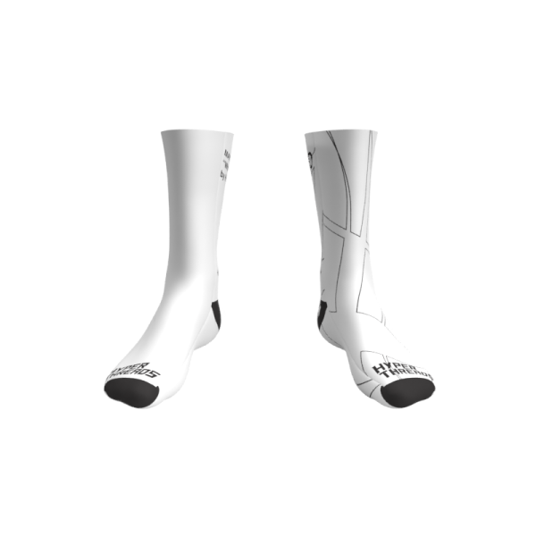 2025 Maybird White Sublimated Sock-Front