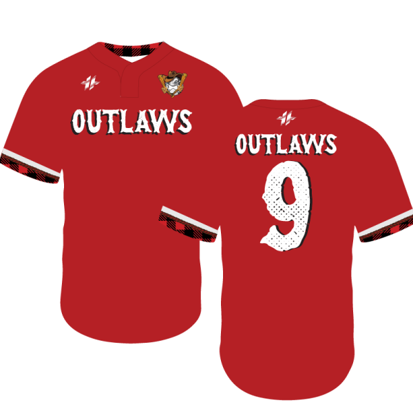 Outlaws-Red-2-Button Jersey