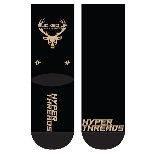 Bucked Up Sublimated Socks Black