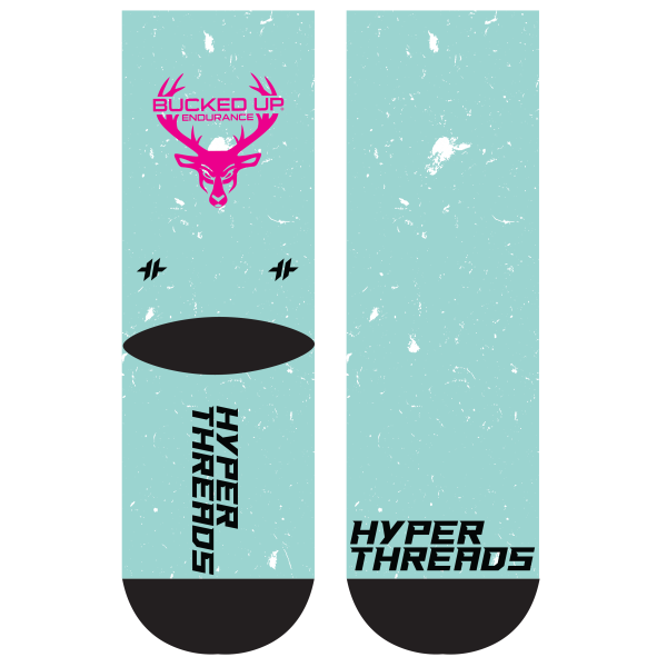 Bucked Up Sublimated Socks Teal