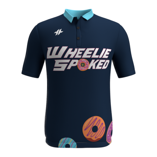 Wheelie Spoked 2025 Tech Polo-Front