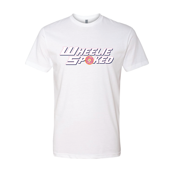 Wheelie Spoked White T Shirt