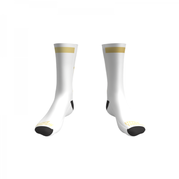2025 Davis High Sublimated Sock White-Front