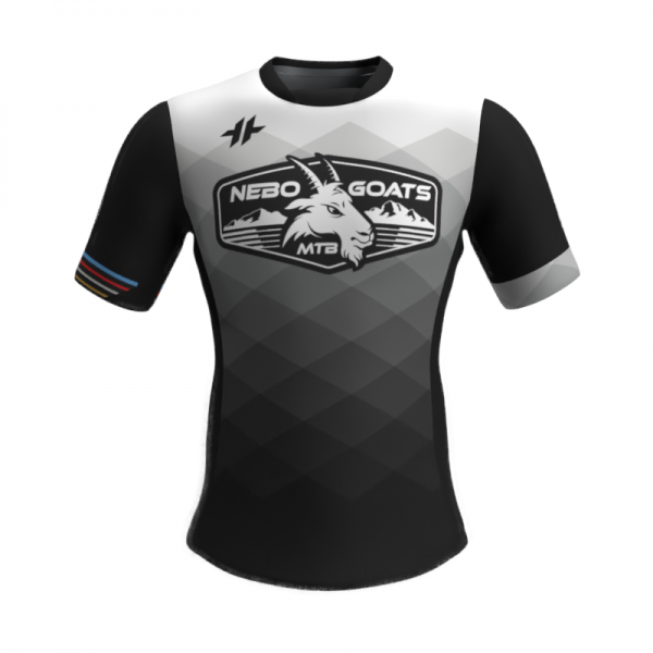 Nebo Goats Gray Trail SS Jersey Men-Front