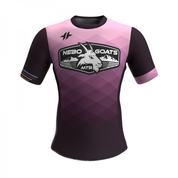Nebo Goats Purple Trail SS Jersey Men-Front