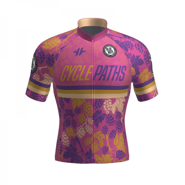 Cycle Paths Club Jersey Men Pink-Front