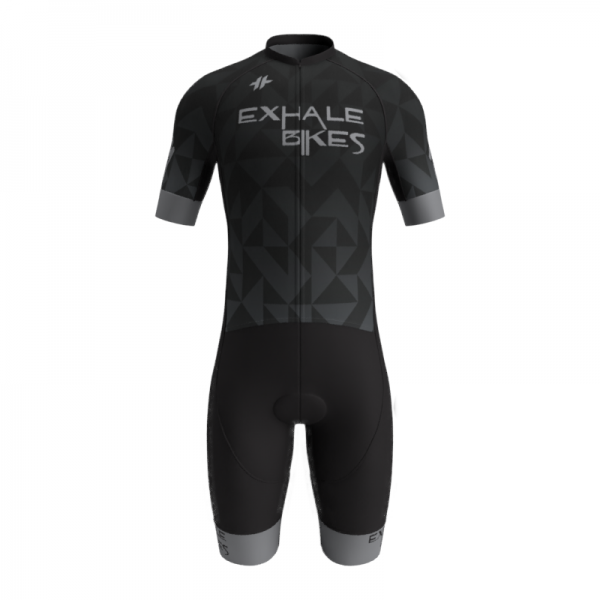 Exhale Bikes Short Sleeve Race Day Suit-Front