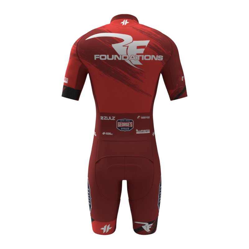 2026 RF Foundations Short Sleeve Race Day Suit-Back 2026 RF Foundations Short Sleeve Race Day Suit-Back