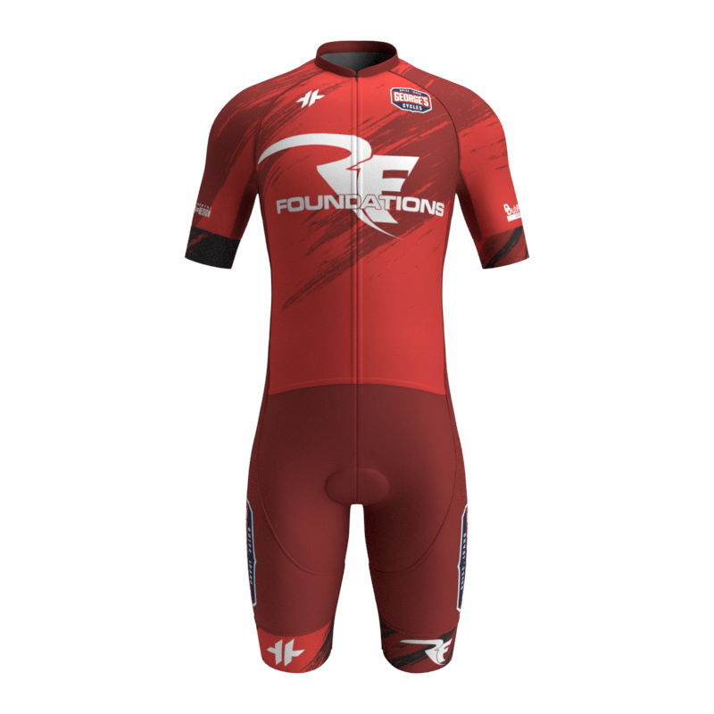 2026 RF Foundations Short Sleeve Race Day Suit-Front 2026 RF Foundations Short Sleeve Race Day Suit-Front