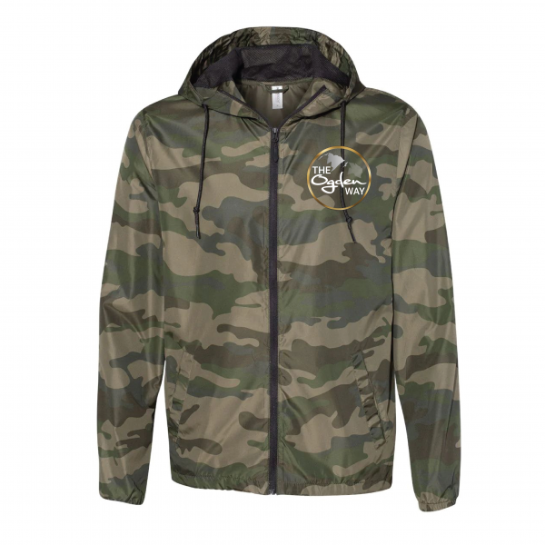 Ogden Way Windbreaker Camo Circle Way Logo