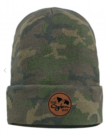 Ogden way camo beanie circle logo