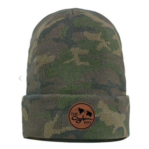 Ogden way camo beanie circle logo