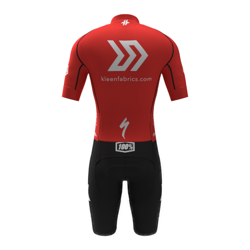 KLEEN FABRICS Short Sleeve Race Day Suit-Back KLEEN FABRICS Short Sleeve Race Day Suit-Back