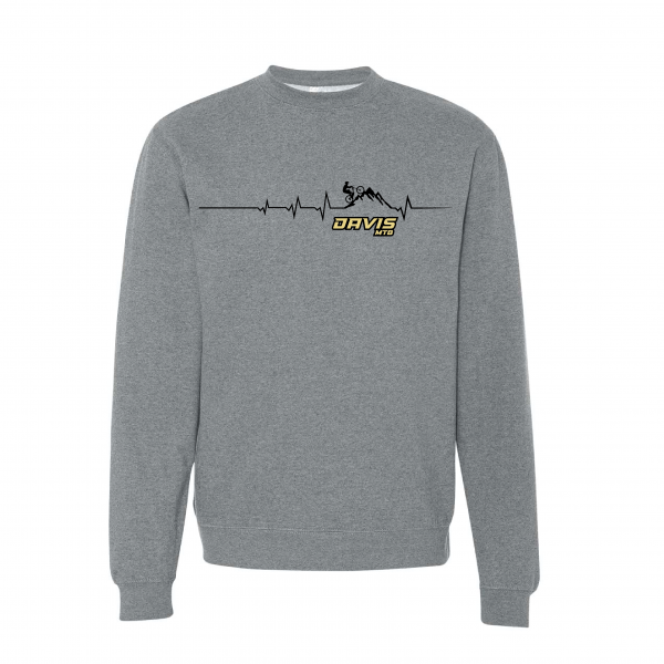 Davis High Crewneck Light Gray Front