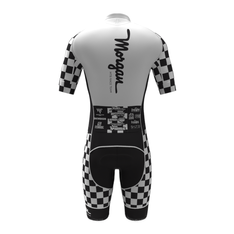 Morgan High Short Sleeve Race Day Suit-Back Morgan High Short Sleeve Race Day Suit-Back